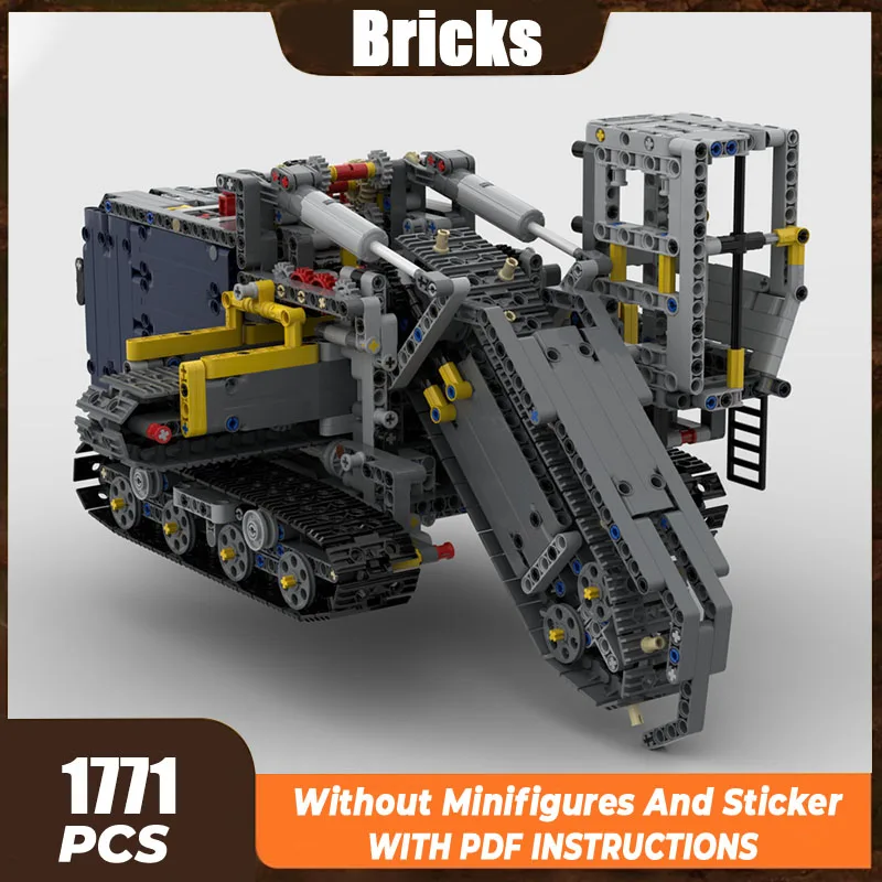 Moc Building Bricks Big Combine 42055C - Trencher Truck Technology Modular Blocks Gifts Christmas Toys DIY Sets Assembly