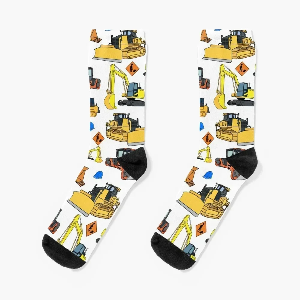 

Construction Vehicles Random Pattern Socks golf new in's Designer Man Socks Women's