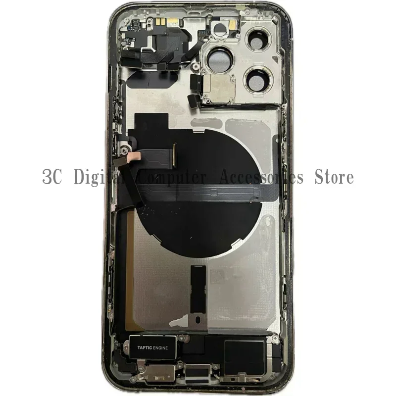 Rear Door Chassis Back Battery Cover, Full Housing with Middle Frame, Sim Tray, All Small Parts Flex for iPhone 13Pro