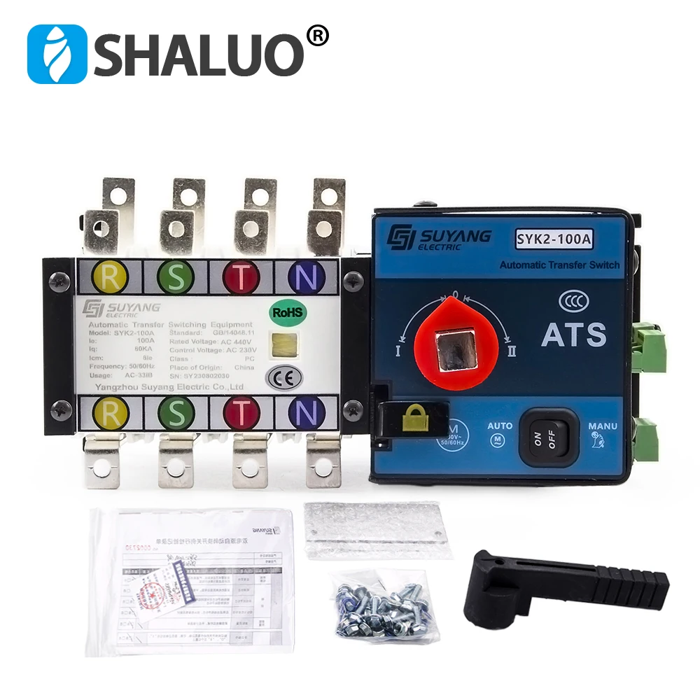 Suyang-placa de Controle Universal do Interruptor de Transferência Automática Poder Duplo Gerador Diesel Parte Syk2100a 160a 4p Ats ac 220v