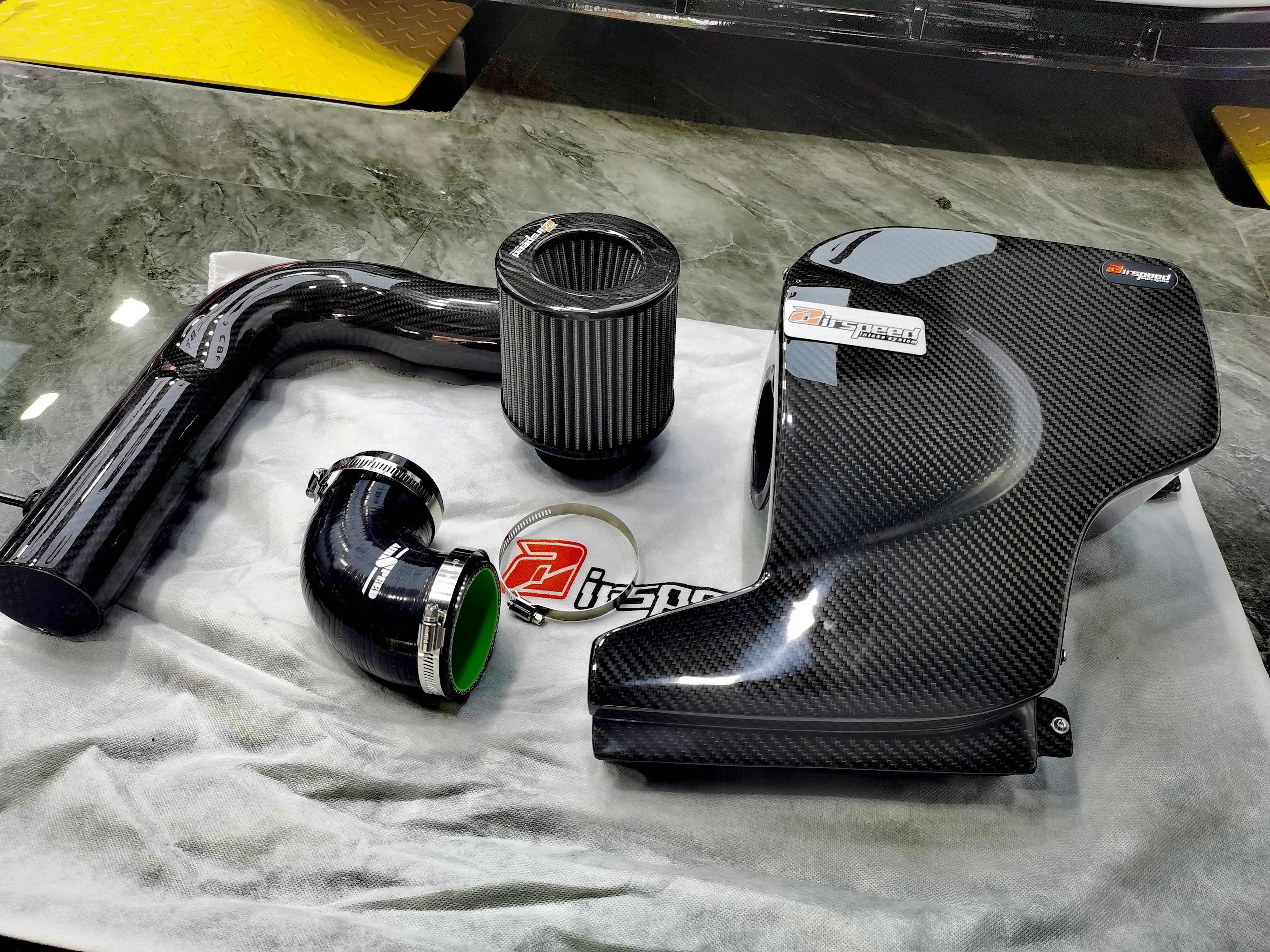 Airspeed Brand Original Design Style 100%  Carbon Fiber Cold Air Intake System For audis A3 1.4T VW Golf8