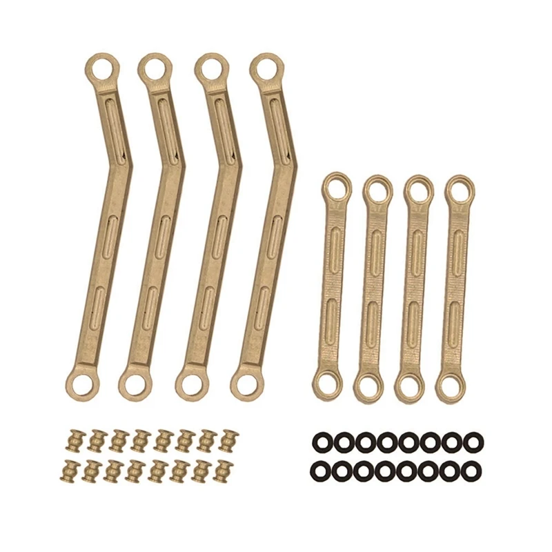 8Pcs Brass High Clearance Chassis Link Set Link Rod Linkage For Axial AX24 1/24 RC Crawler Car Upgrade Parts