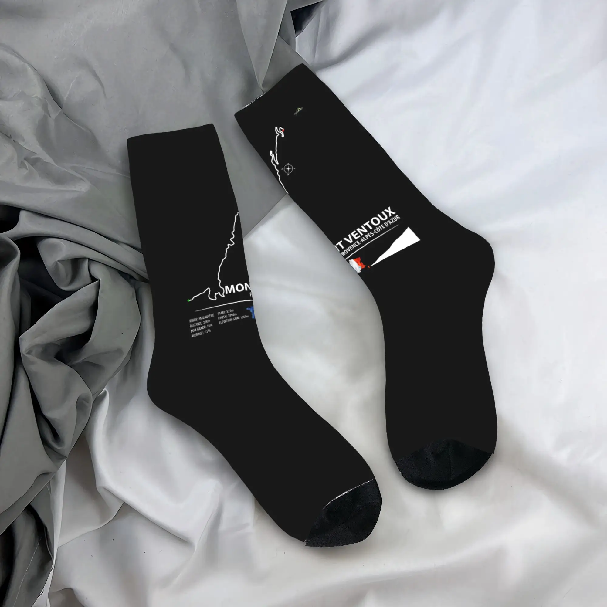 جوارب Mont Ventoux Harajuku جوارب عالية الجودة لجميع المواسم جوارب طويلة إكسسوارات للرجال والنساء هدايا عيد الميلاد