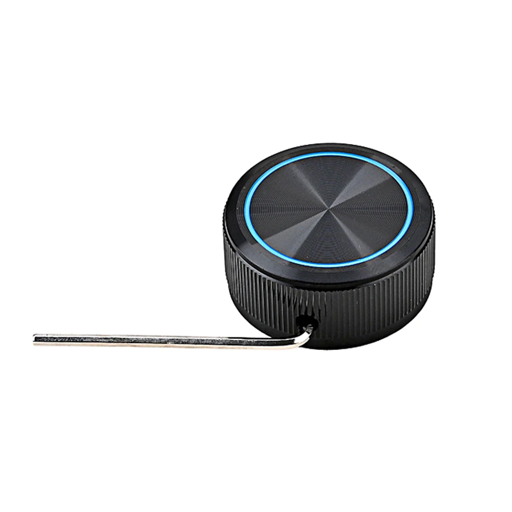 

1pcs Black Cake Line Button Bass Aluminum Knob Guitar Potentiometer Knobs Volume Tone Control Audio Accessories Wear Resistant