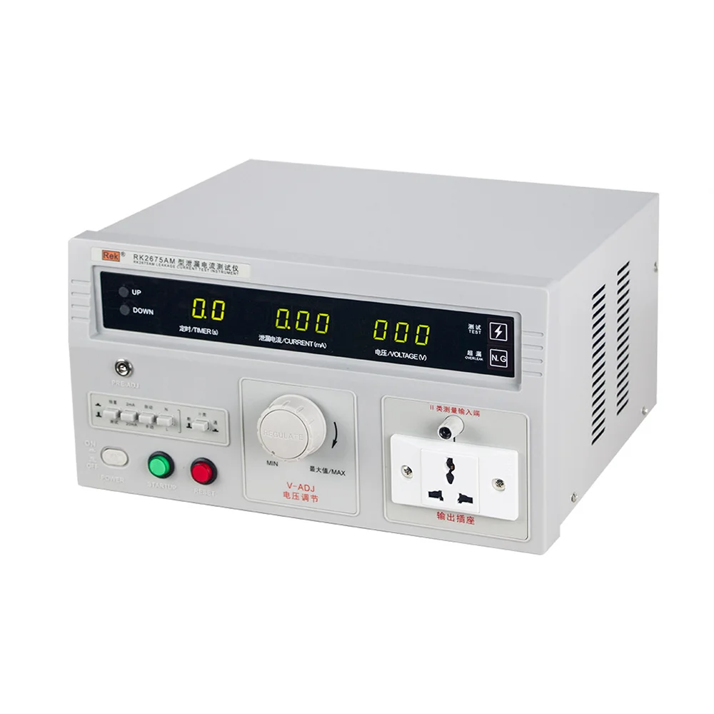 Rek RK2675AM Leakage Current tester Transformer Capacity 500VA, Voltage 0-250V, Current 0-20mA, Accuracy 5%