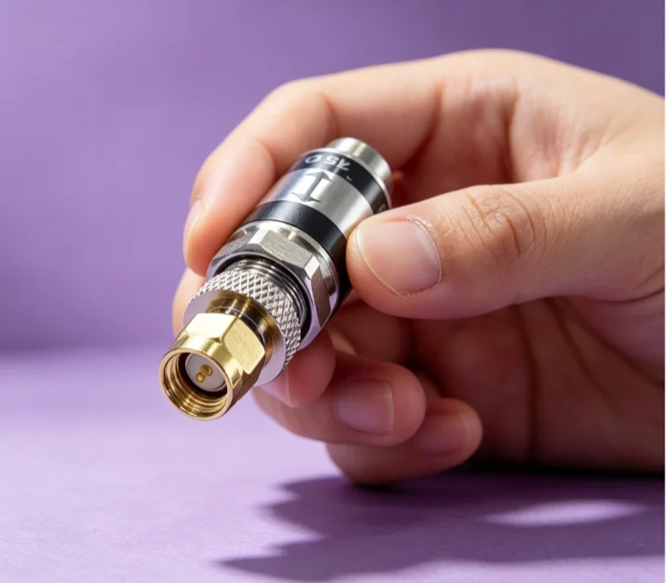 50 ohm impedance matching head, oscilloscope 50 ohm BNC matcher 50 Ω/impedance connector attenuator