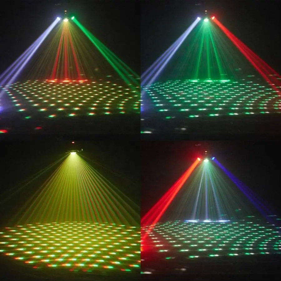 3-Arm RGB Magic Ball Moving Head Light with Remote, LED Beam Effect Stage Lamp for DJ Bar KTV Club Party