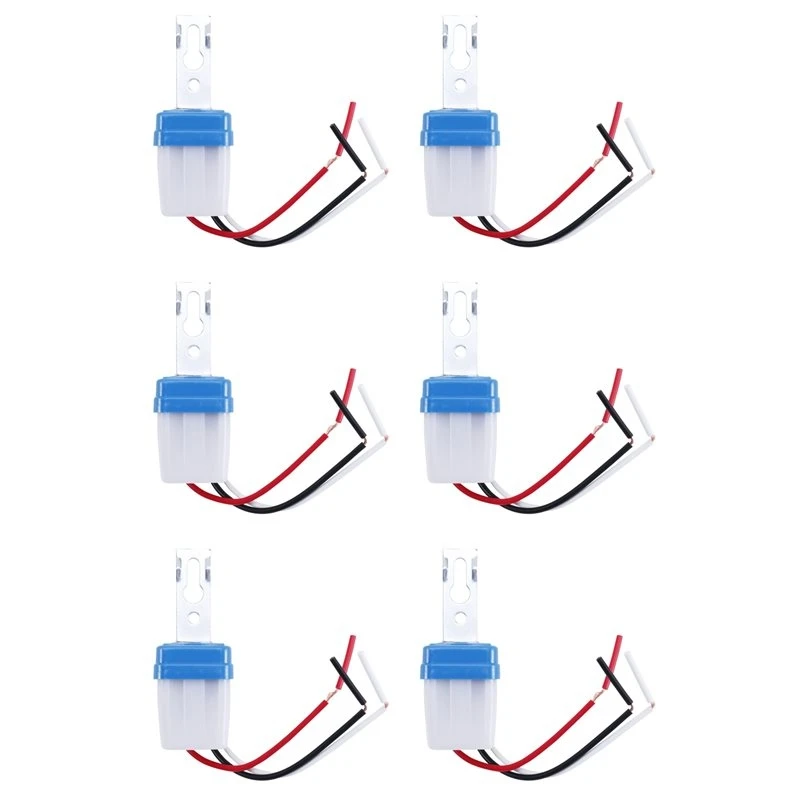 6X Sensor Switch AC DC12V Street Lights Automatic Control Light Day Night Detection Control Bright Dark Town Countryside-ELEC