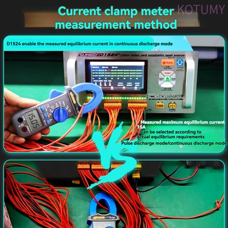 Smart Lithium Battery Balancer & Analyzer for EVs - Voltage Difference Detection, Cell Repair, Charge/Discharge Current Tester