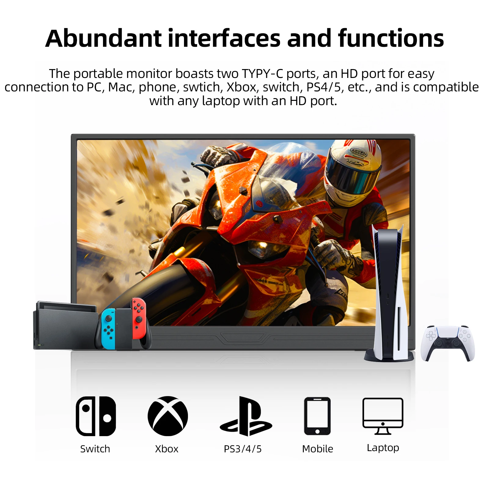 ZSUS 3840*2160 13 بوصة 4K شاشة محمولة 60HZ لأجهزة الكمبيوتر المحمول XBox PS4/5 التبديل صندوق التلفزيون هاتف محمول الكمبيوتر تمديد المحمول