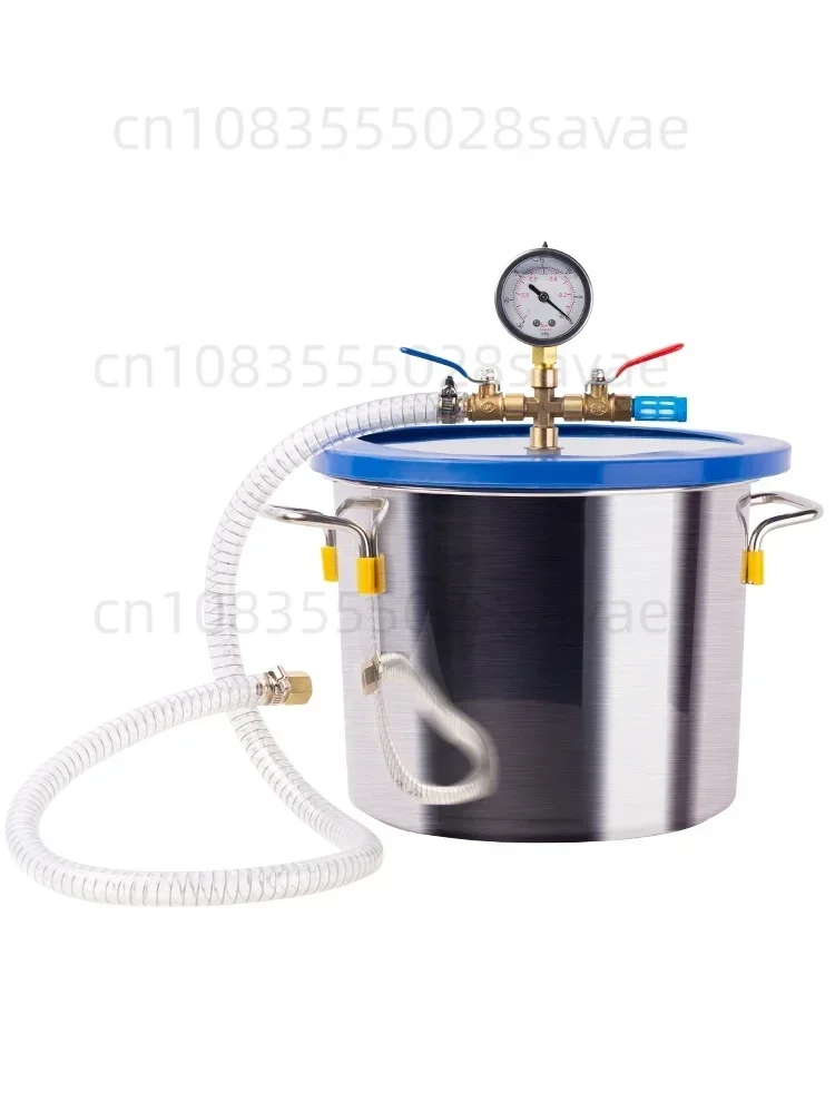 

Stainless Steel Vacuum Pump Defoaming Bucket 1.5L 18L AB Glue Epoxy Resin Silicone Gypsum Vacuum Degassing Chamber Defoaming Bar