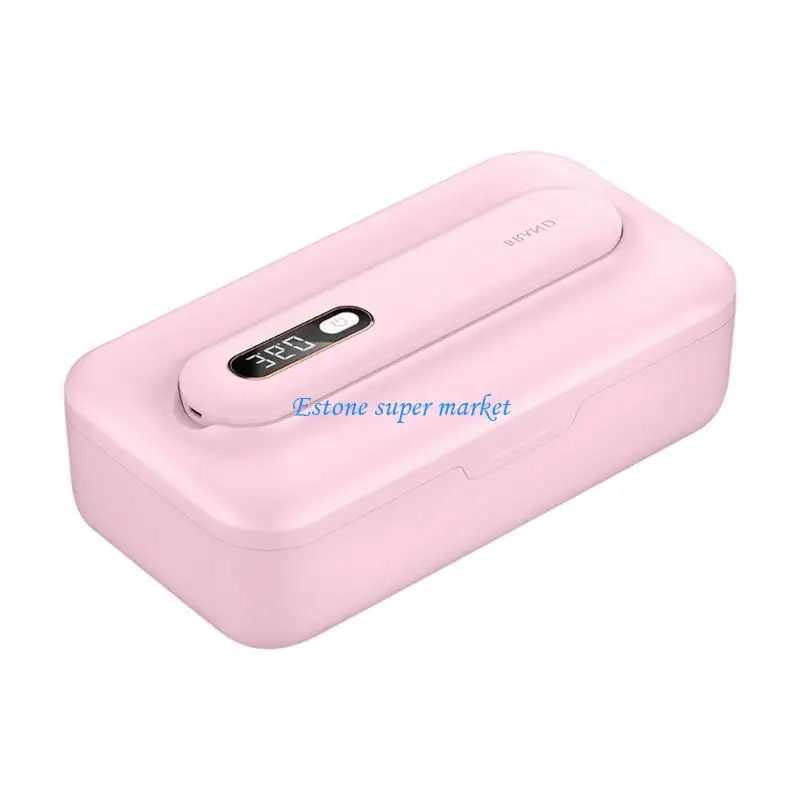 Caja esterilizadora chupete portátil 090B para mordedores y chupetes, estuche almacenamiento higiénico, modo inteligente