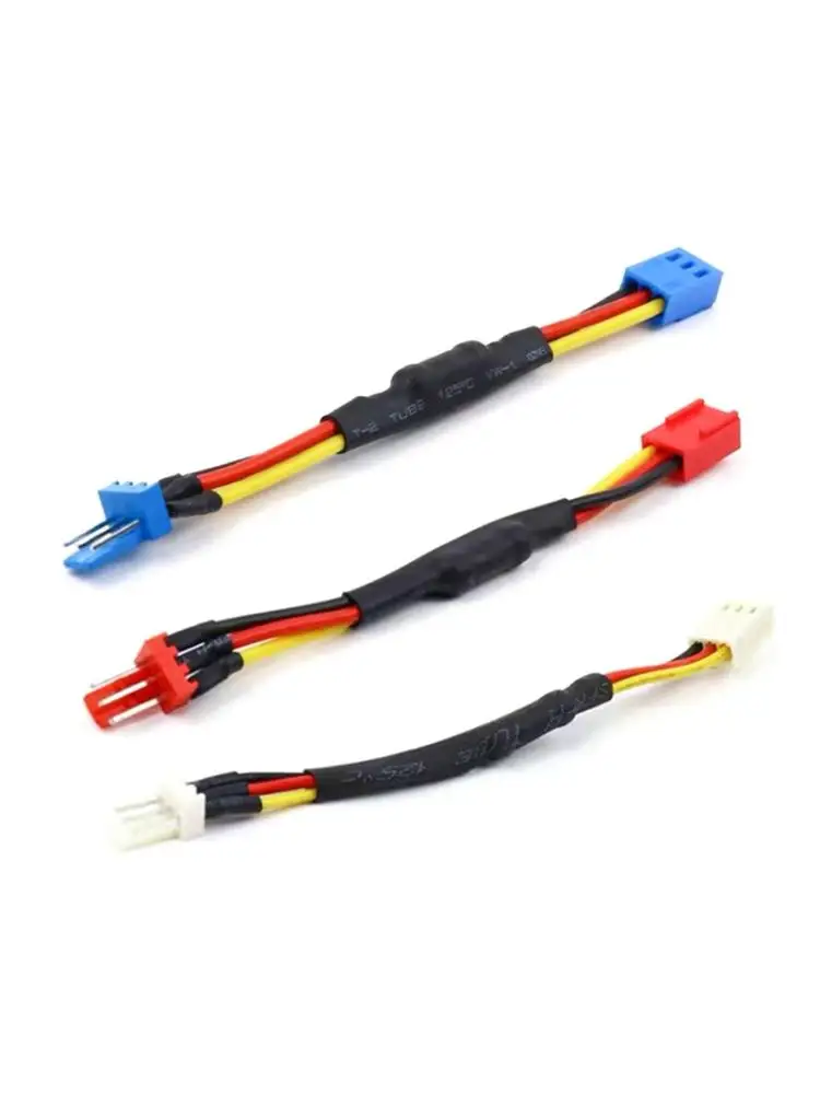 5 pièces PC CPU ventilateur vitesse réduire ralentissement fil 3 broches ventilateur résistance au bruit câble mâle à femelle connecteur 12 CM/4,72 pouces