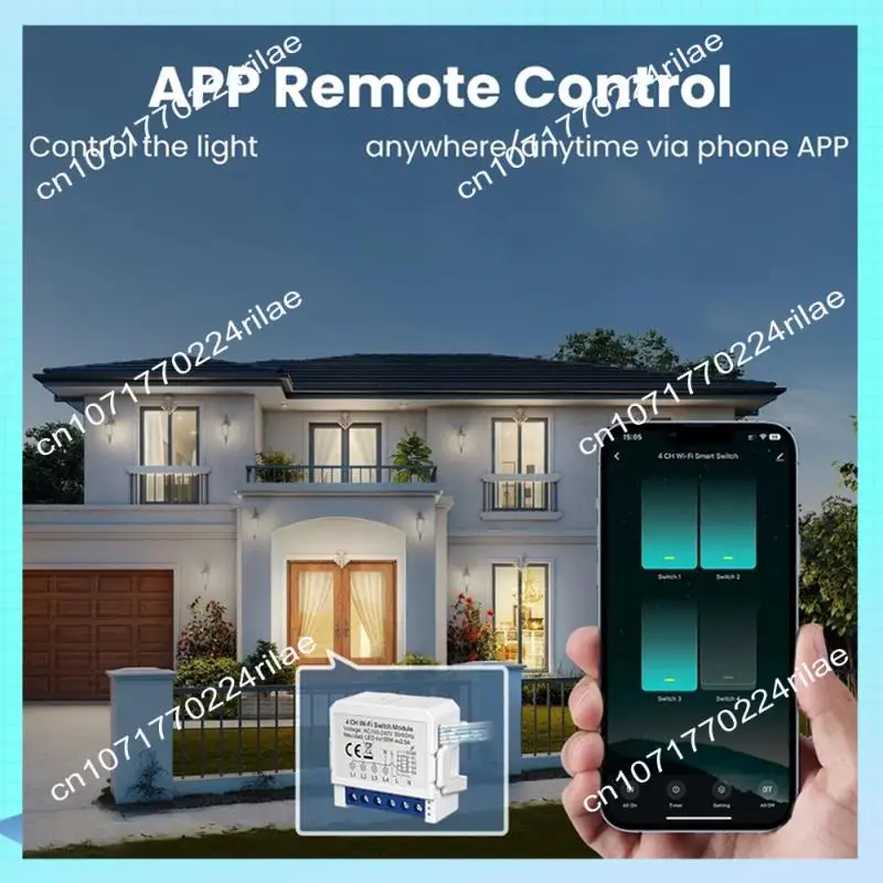 A17Z Tuya Smart Wifi Light Switch 2 Way Control Mini Breaker Controlled By Yandex Alexa Google Home Easy To Use