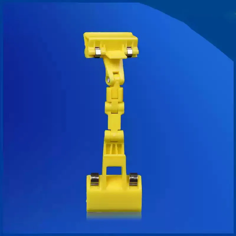 Retail display label clip, double-sided label clip, transparent acrylic price label clip, product sales rotating clip/5 pieces