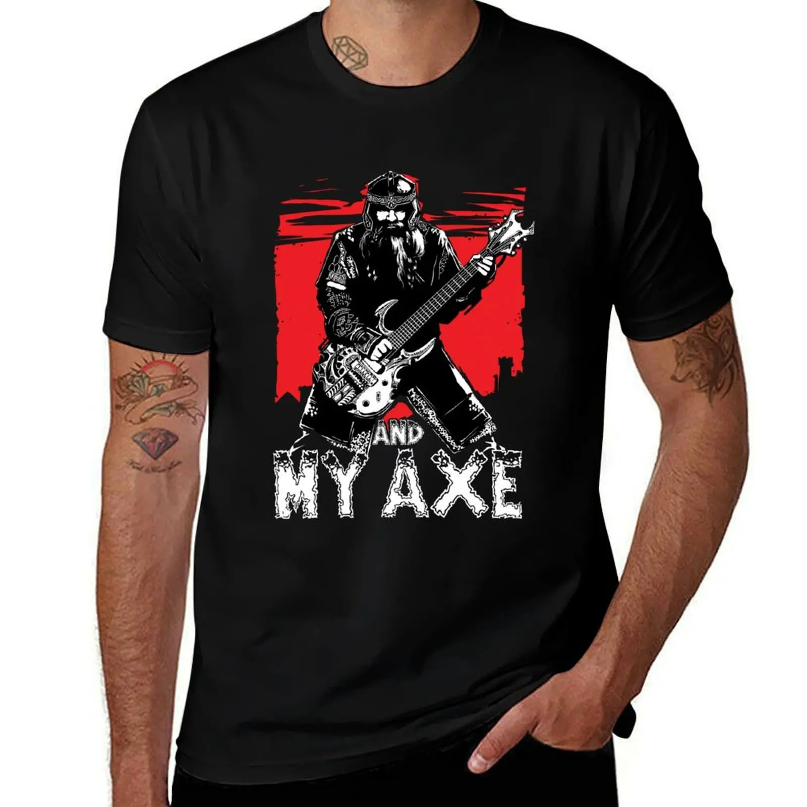 

Axe pack funny My shirts and t Metal shirt shirts t t Gimli man cotton Heavy white pack cotton T-Shirt for