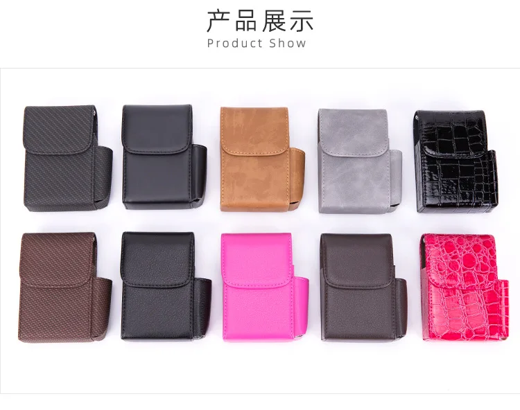 Tasche Leder Zigarettenetui Feuerzeug Tasche Box Lagerung Organizer Rauchen Werkzeuge Zubehör wasserdicht Zigarre Mann Geburtstagsgeschenk – Detail 2