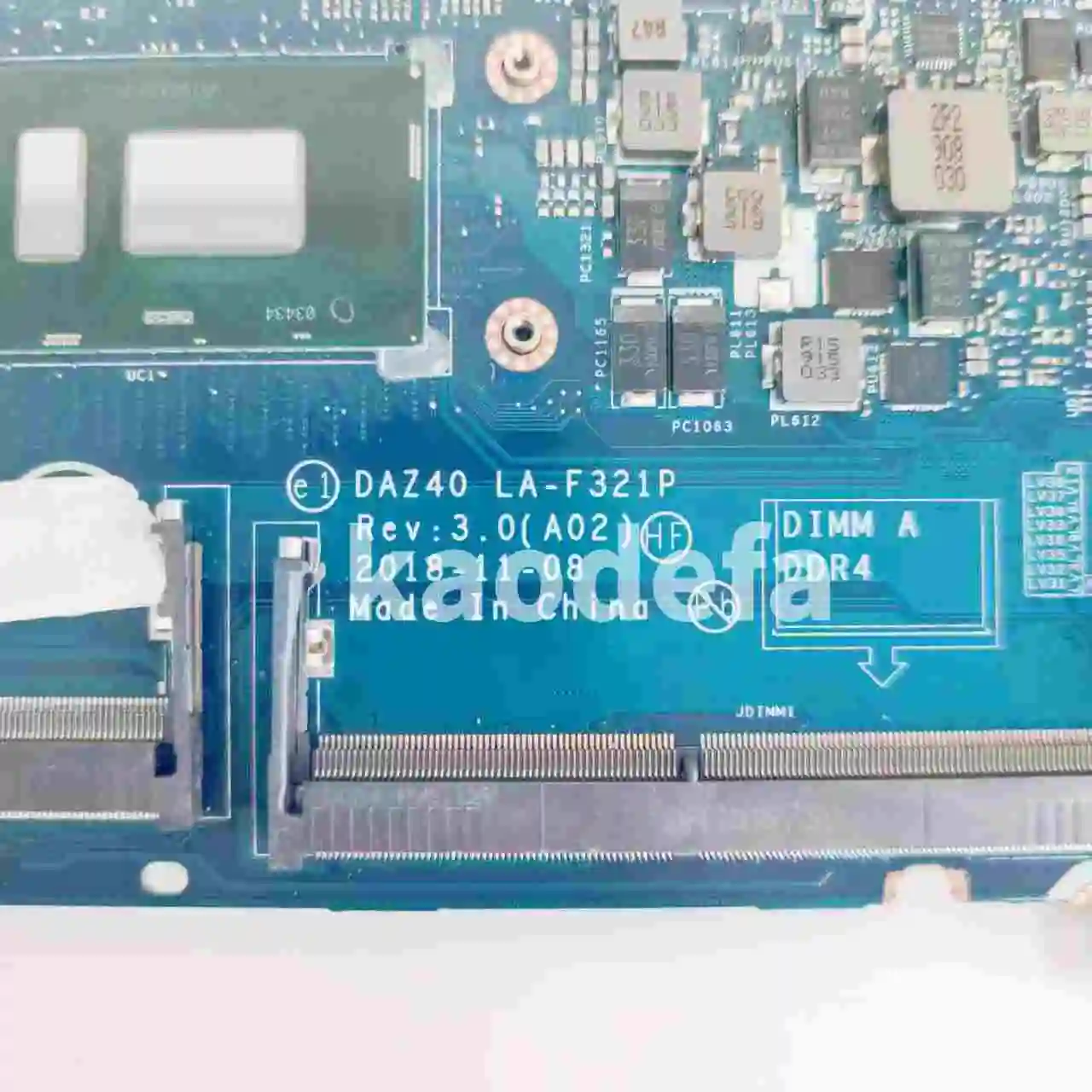 DAZ40-placa base de LA-F321P para portátil Dell Inspiron 7490, CPU: I5-8350U/I7-8650U, DDR4 100%, prueba OK