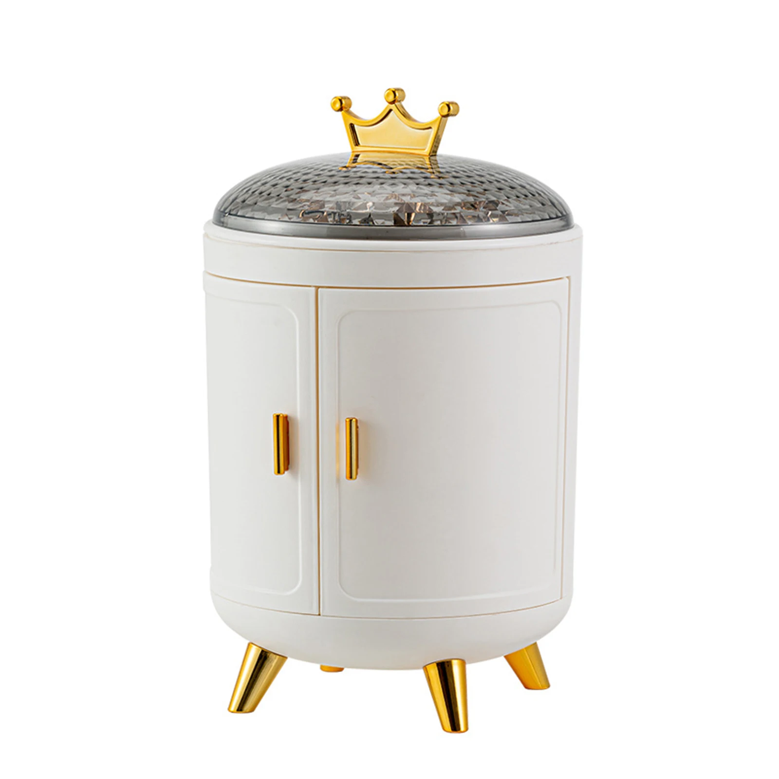 

Make Up Skincare Holder Large Capacity Rotating Jewelry Display Box Earring Necklace Arrange Shelf for Living Room/Desk/Bathroom