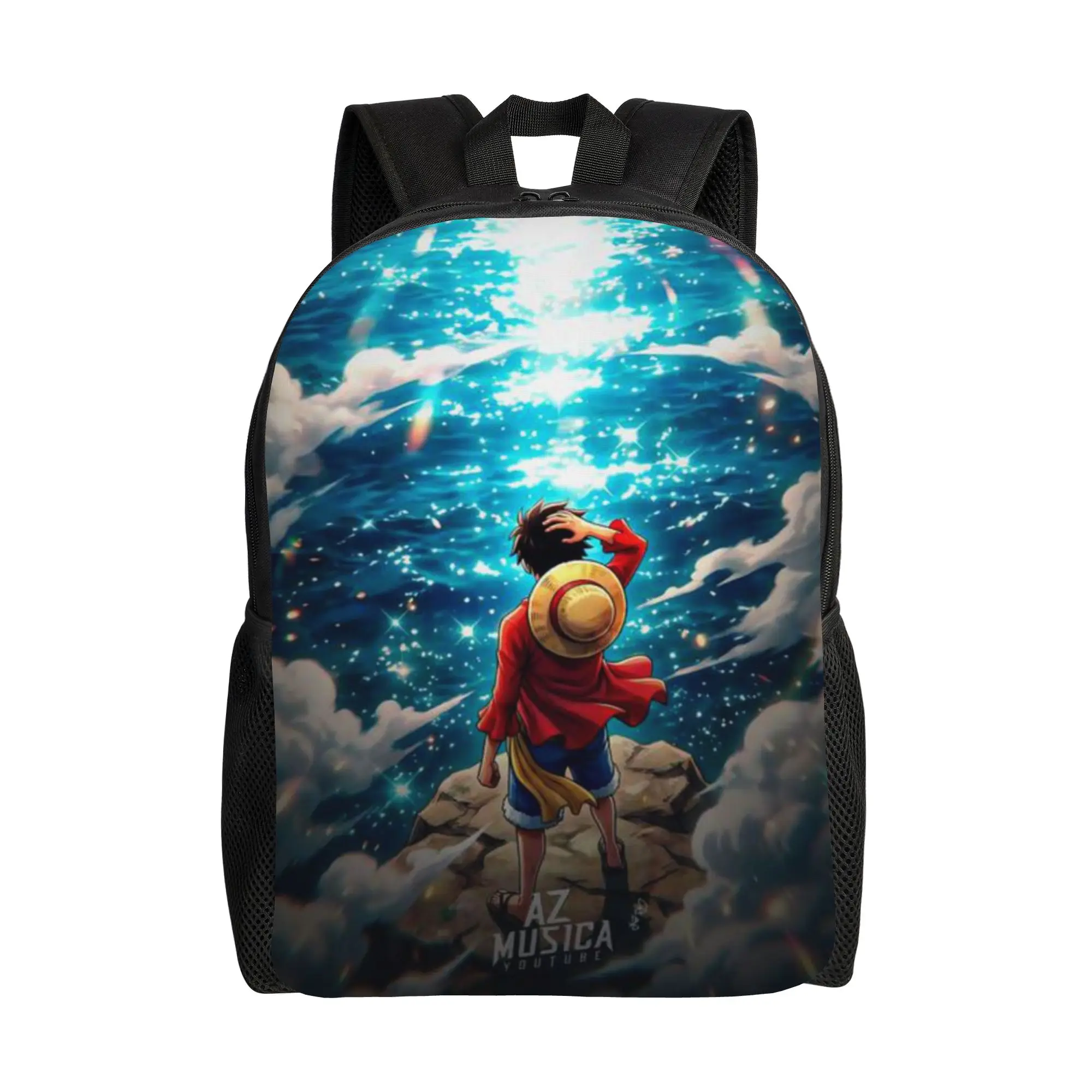 

Back to school season Pirate King Anime Knapsack One Piece Students Portable Backpack