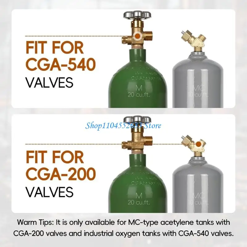 Y6GD 4Pcs Copper Welding Brazing Torch for Industrial Gas Tanks A Type Fittings