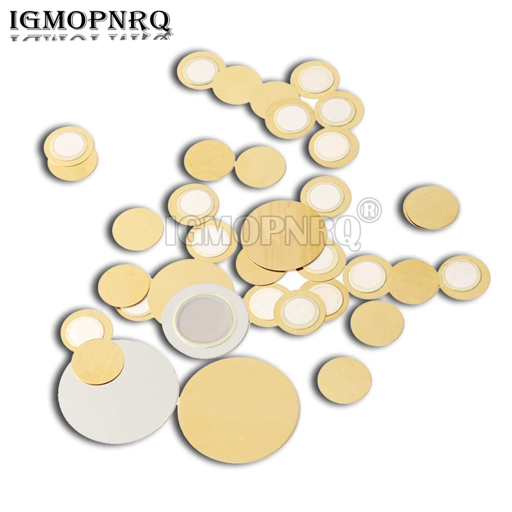 20PCS Piezo Elements Buzzer Sounder Sensor Trigger Drum Disc Copper Piezo Speaker 12MM 15MM 20MM 27MM Piezoelectric