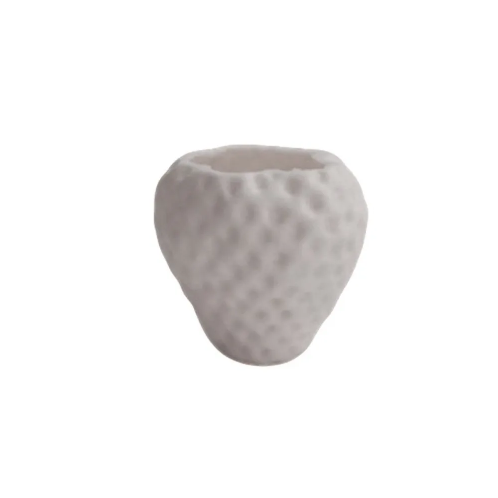 Creative 3D Printed Strawberry Flower Pot Ornaments Decoration Mini Plant Pot Sweet Fruit Shaped Desktop Planter Kitchen Use