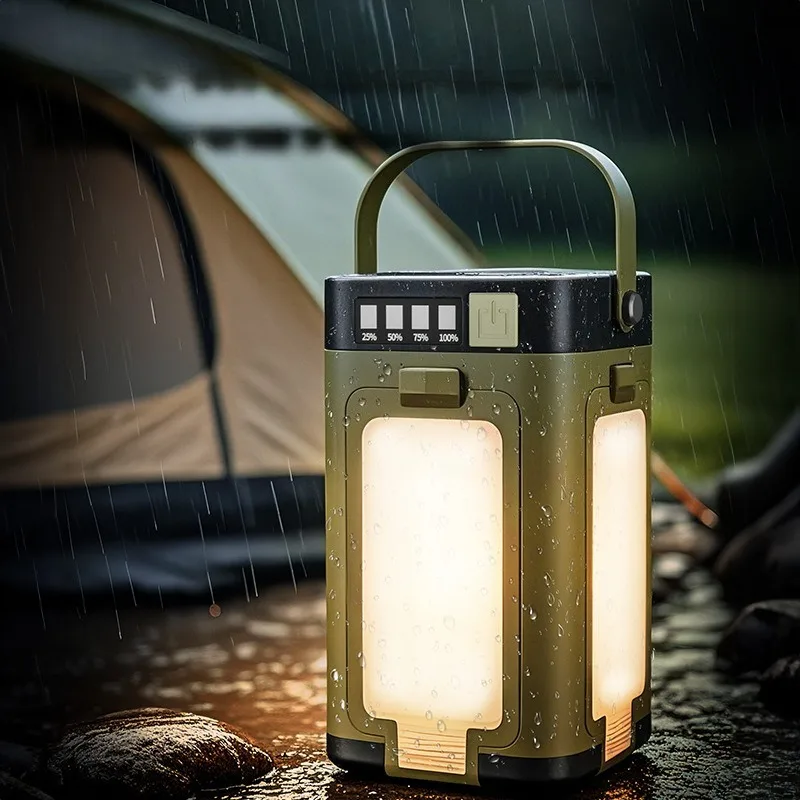 Multi-functional Outdoor Lamp Camping Portable Folding Mini Solar Energy Adjustable Lightweight Lamp Tourism Household Tool