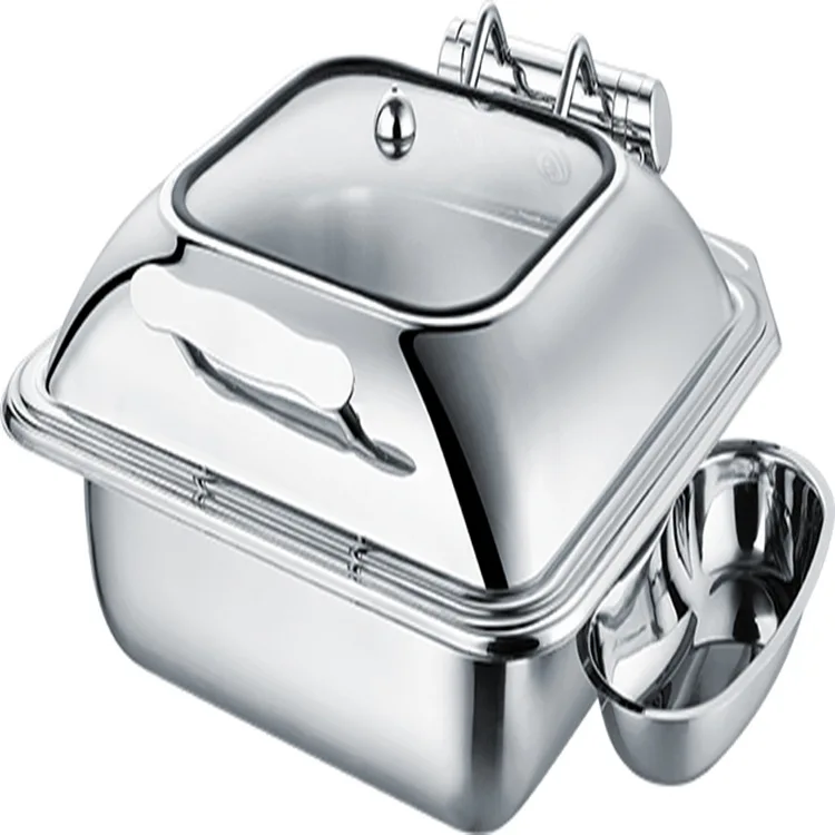 Edelstahl-Buffetofen, elektrische Heizung, visueller Flip-Hotel-Geschirr, Buffet-Isolierofen