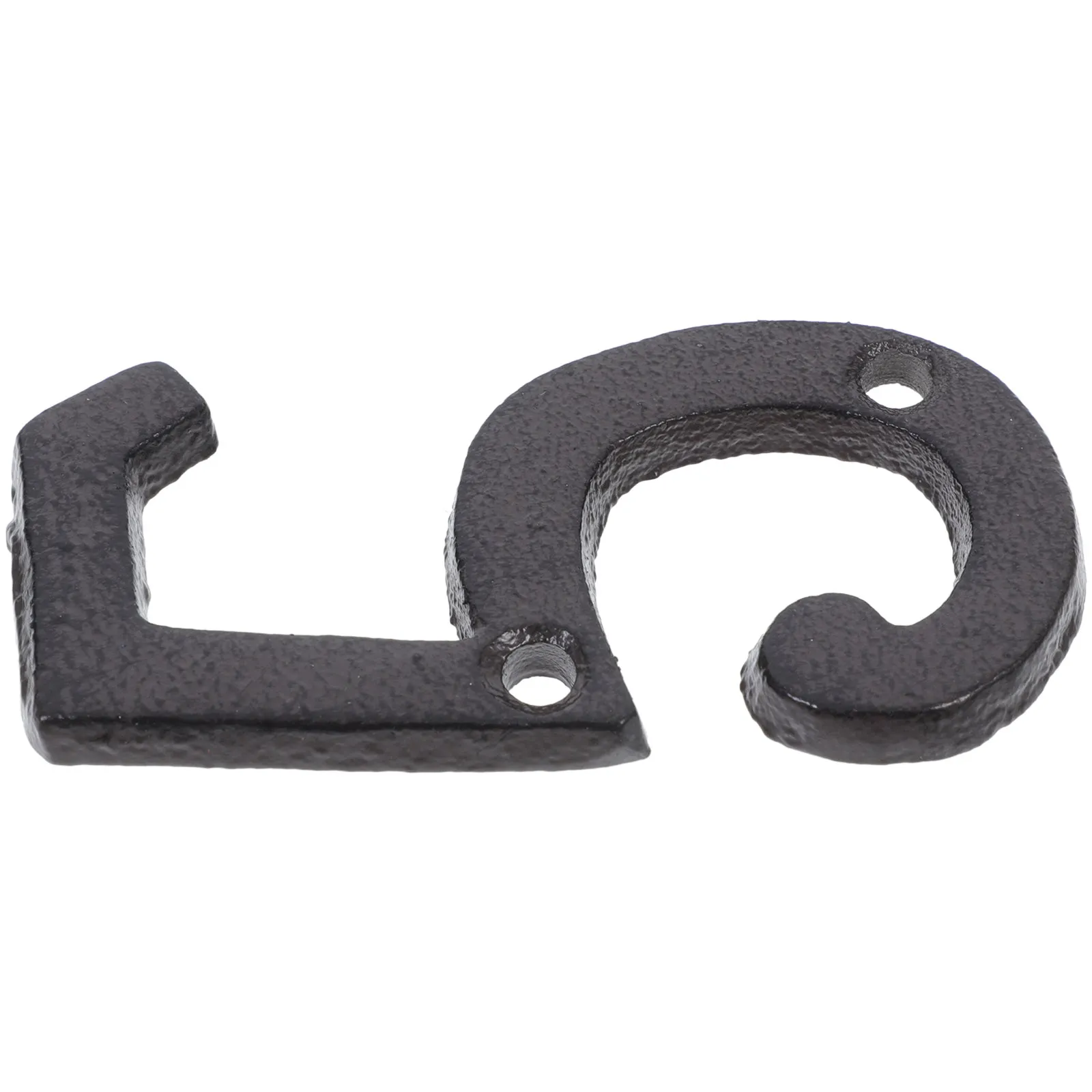 Cast Iron House Number 5 Outdoor Metal Address Sign for Mailbox Post Front Door Street Number Decor