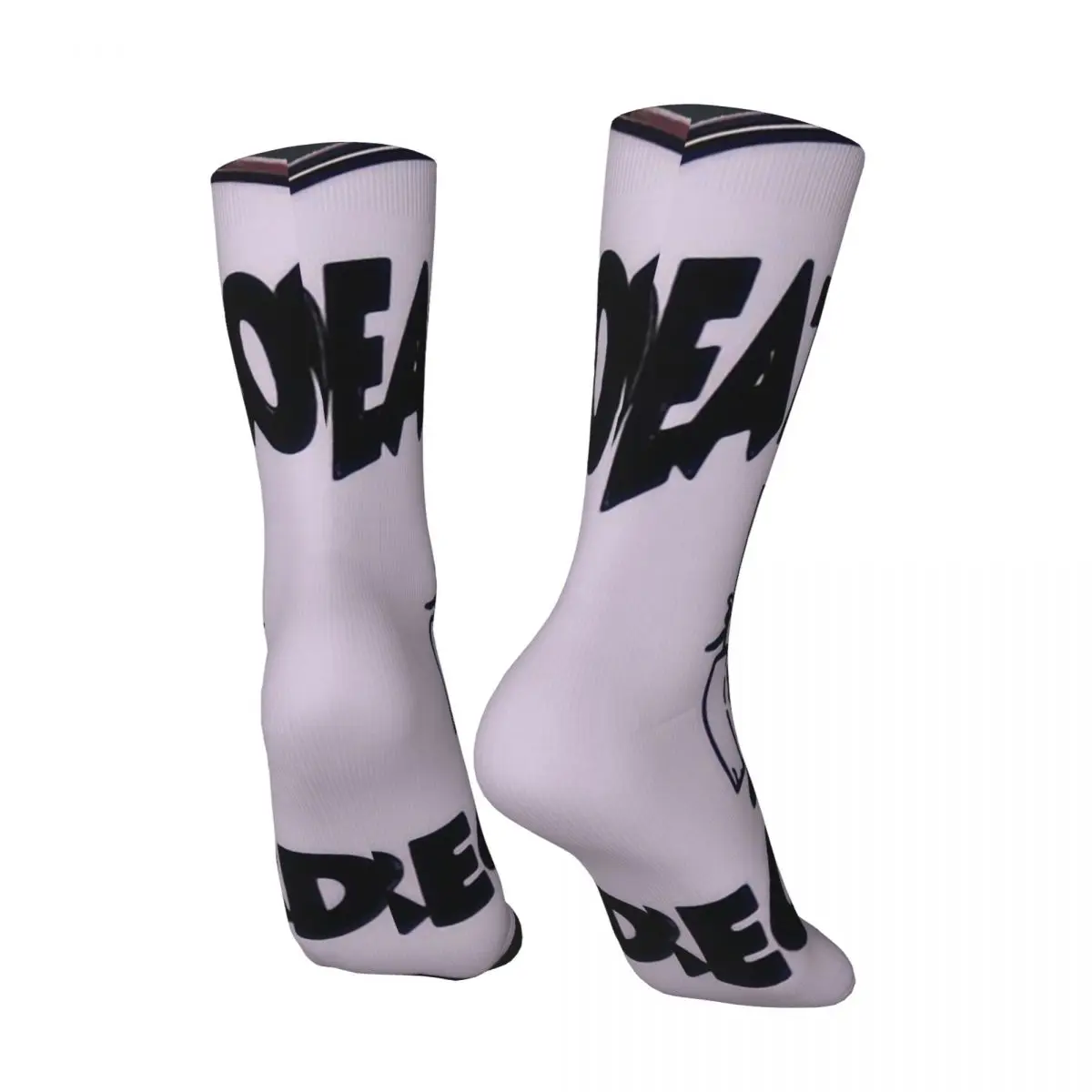 Hip Hop Vintage Logo Crazy Men's compression Socks Unisex D-Death Row Harajuku Pattern Printed Funny Novelty Crew Sock Boys Gift