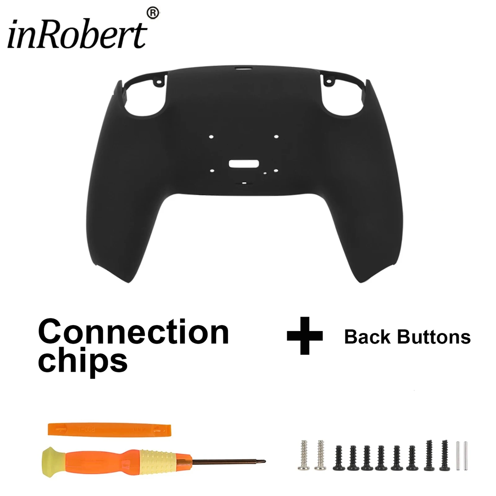 프로그래밍 가능한 RISE 리맵 키트 업그레이드 보드 및 PS5 컨트롤러 BDM-010 페이스플레이트 터치패드용 재설계된 후면 쉘 및 후면 버튼