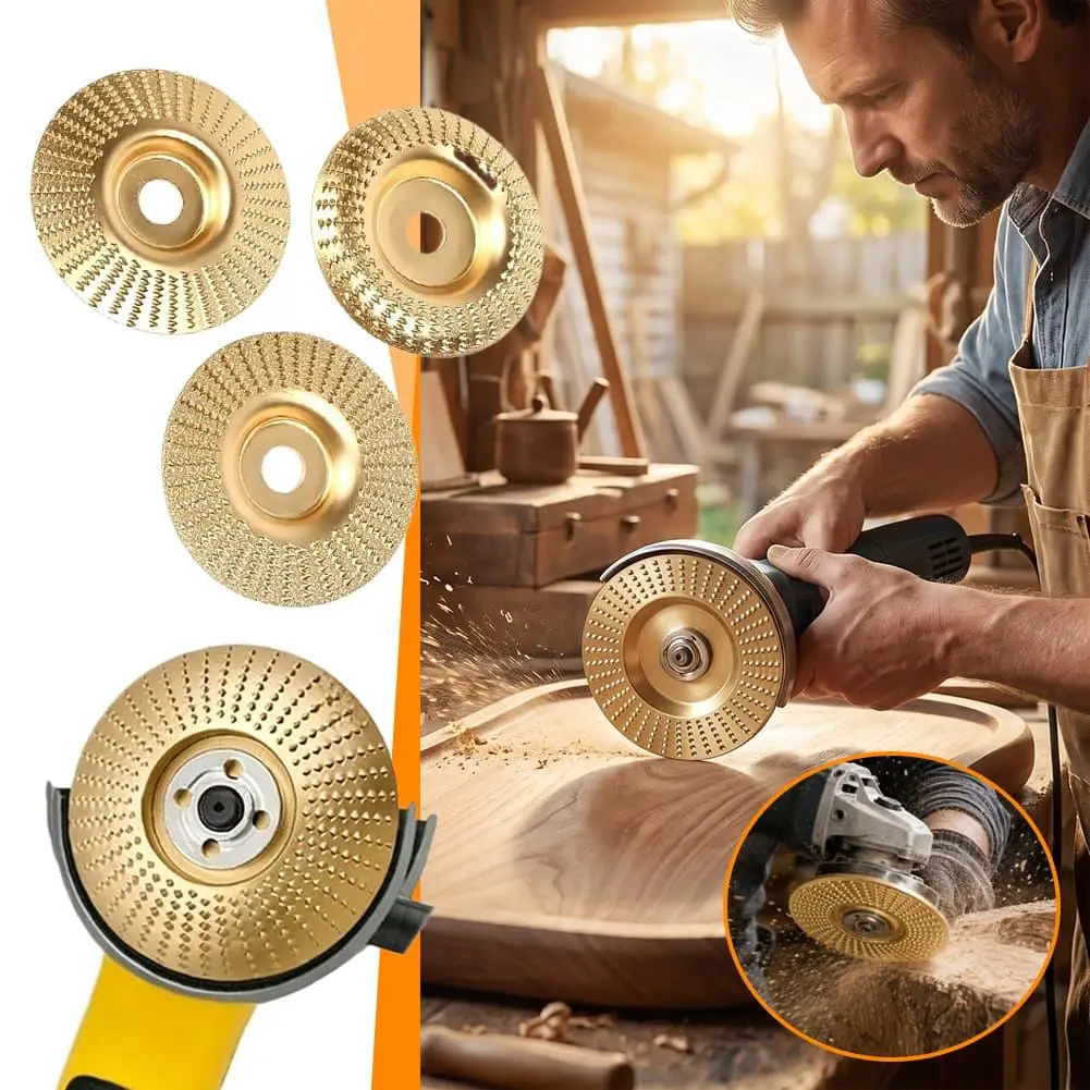 Angular Grinder, Wood Polishing Sheet, Woodworking Grinding Tool, Grinding Disc, Polishing Wheel, File, Tea Tray, Magic Tool