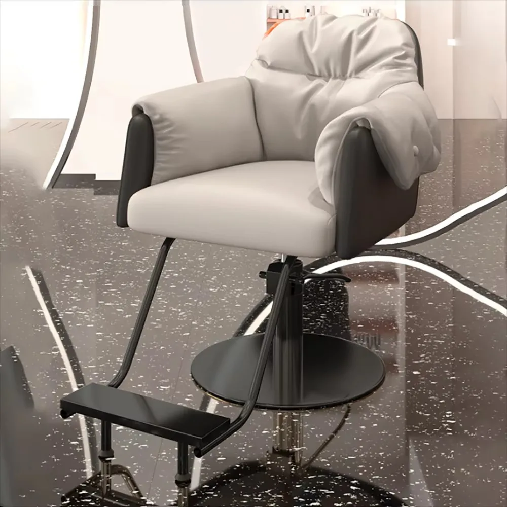 แฟชั่นหรูหราตัดผมเก้าอี้ความงามSimple Ergonomic Modernช่างทําผมเก้าอี้ส่วนบุคคลSalon Kapperstoelผมเฟอร์นิเจอร์