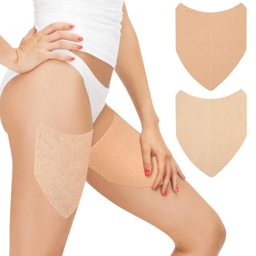 10PCS Thigh Inner Anti Chafing Stickers, Disposable Self Adhesive Thighs Tape Patch Elastic Breathable Thigh Lift Skin Tape