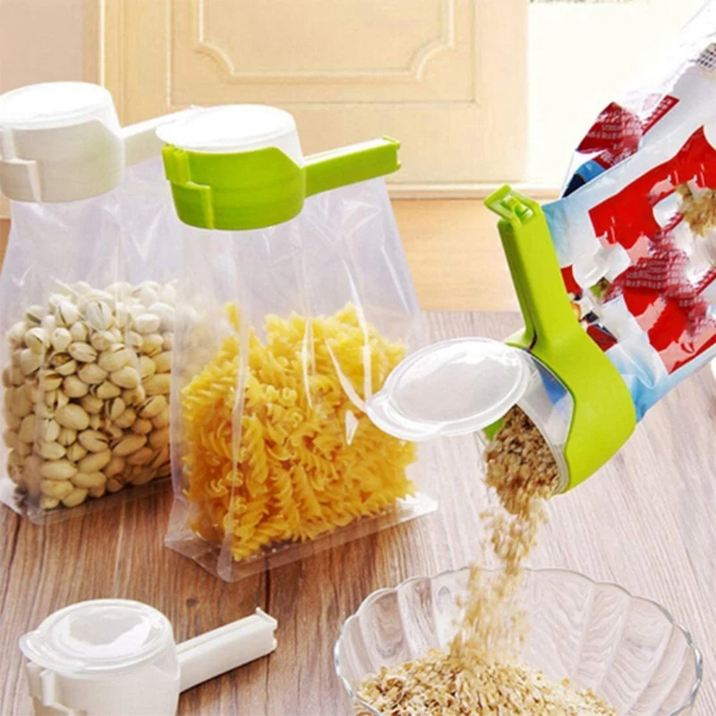 

File storage in Stock New Arrivals Kitchen Bag Clips for Food Storage Sealing Clips with Pour Spouts,A