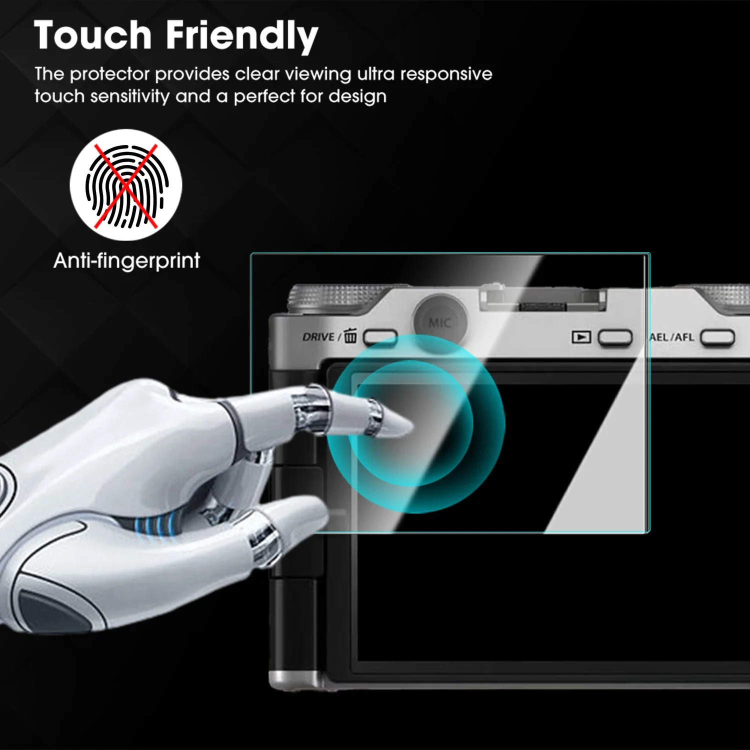 For FUJIFILM X-M5 XM5 LCD Screen Tempered Glass Films Cover Sport Camera HD Clear Anti Scratch Protector Film 9H Hardness