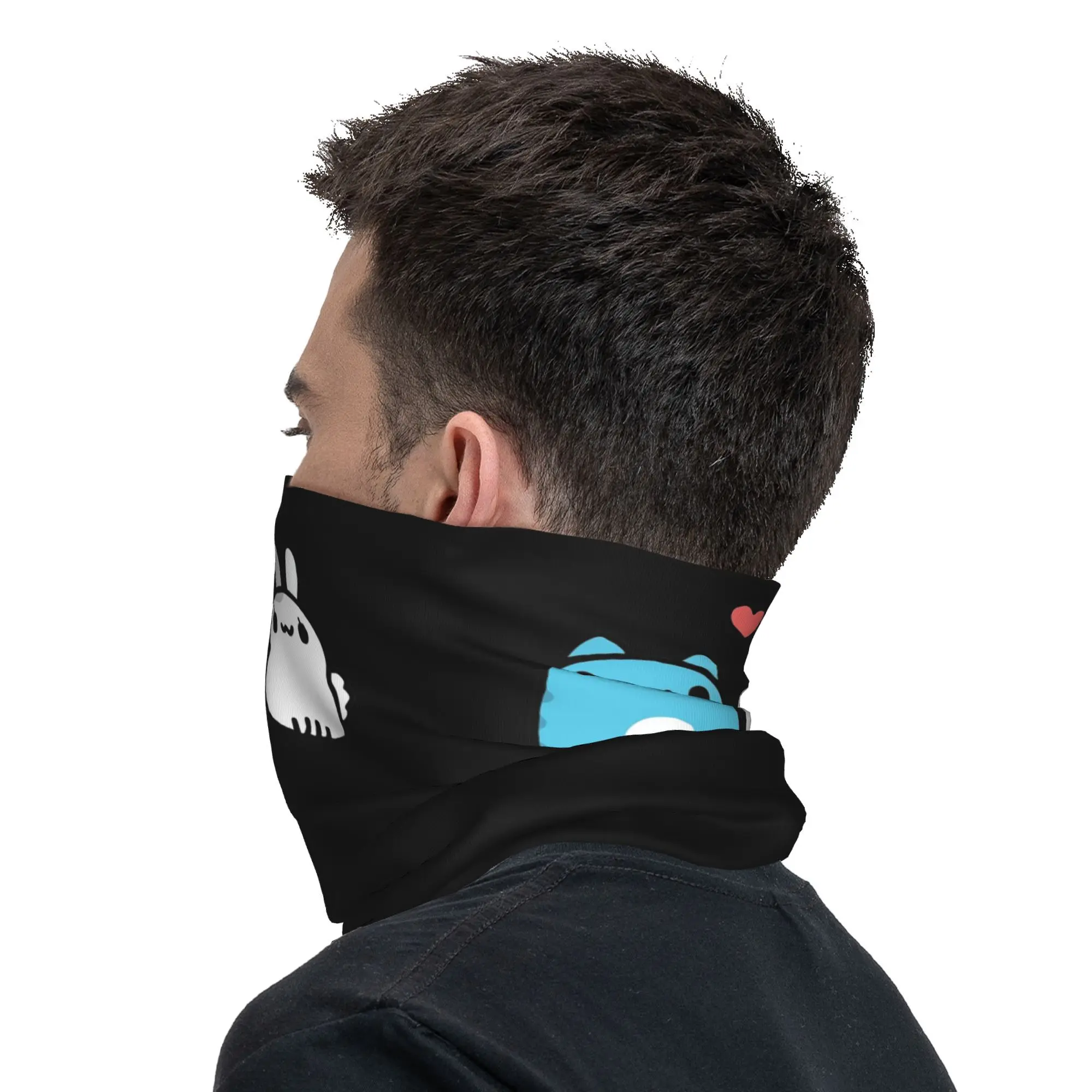 Comic Cat Bugcat Capoo Bug Cat Bandana Neck Gaiter Printed Mask Scarf Multi-use Headband Hiking Fishing Unisex Adult Windproof