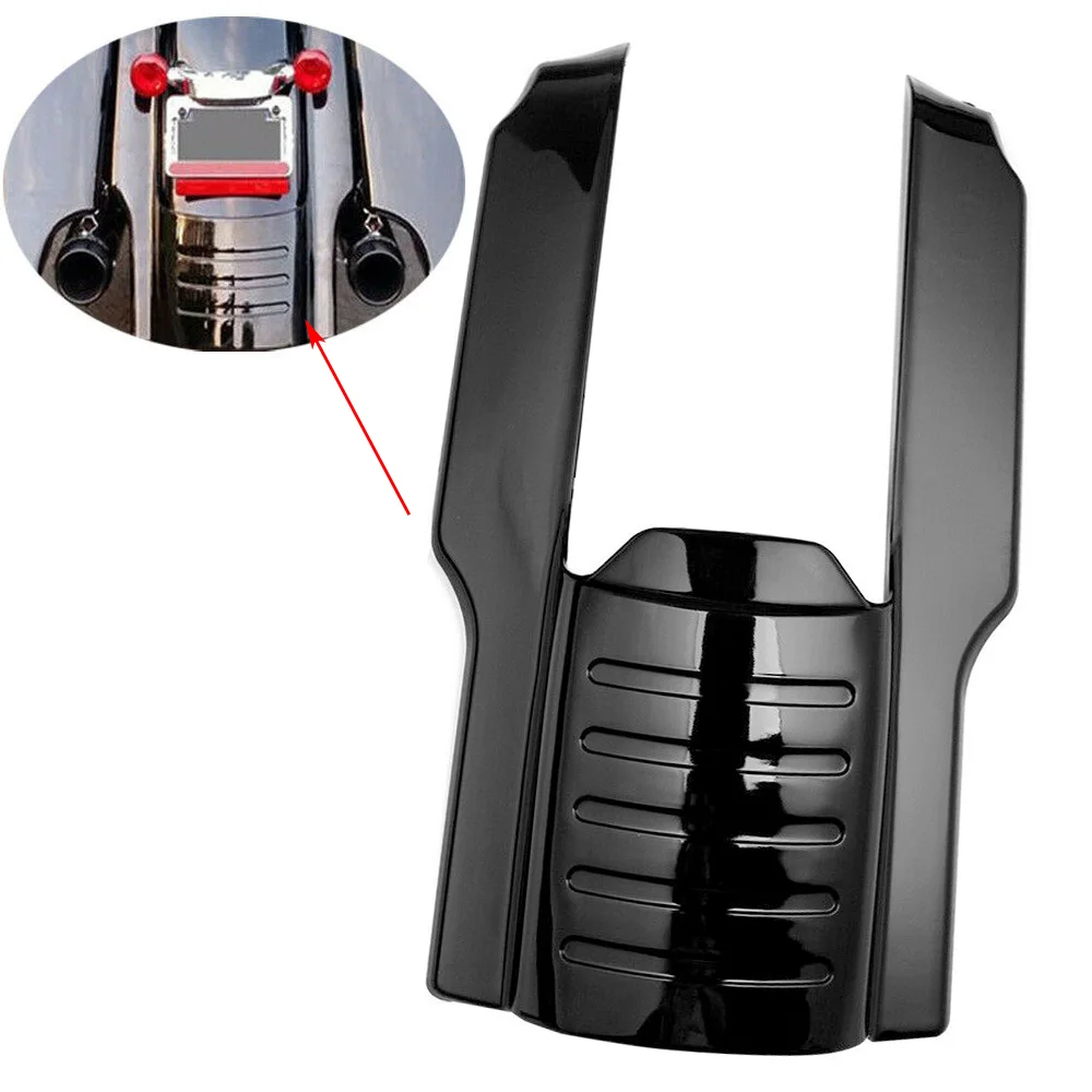 

Motorcycle Gloss Black 7" Rear Fender Extension Stretched Bag Filler For Harley Touring Road King Street Glide 1996-2008