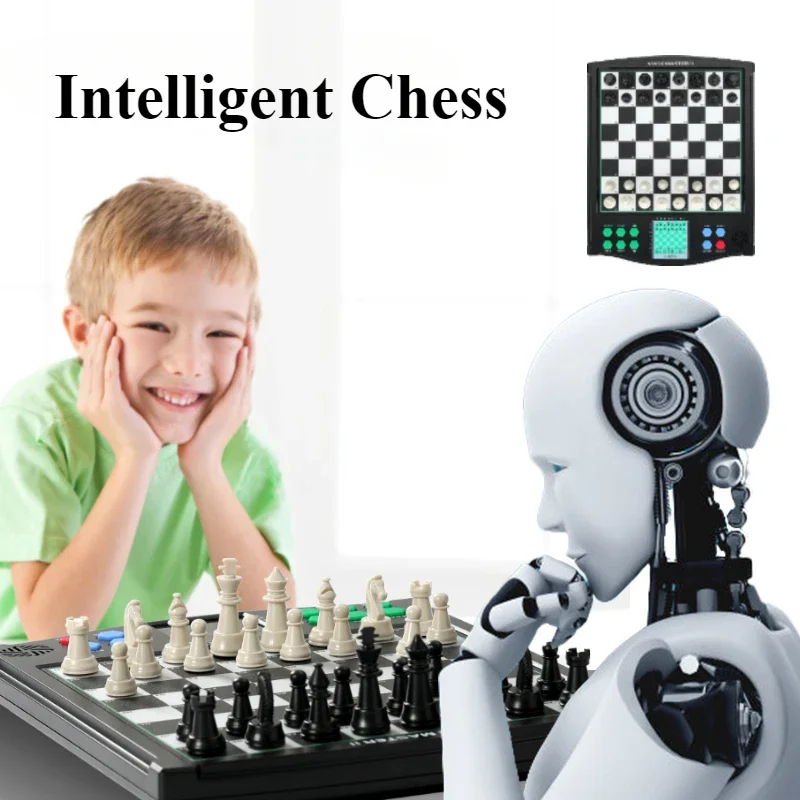 Magnetic Chess Game Board Games Children Boards Tic Tac Toe Adult Family Table Set Luxury Tables Entertainment Sports