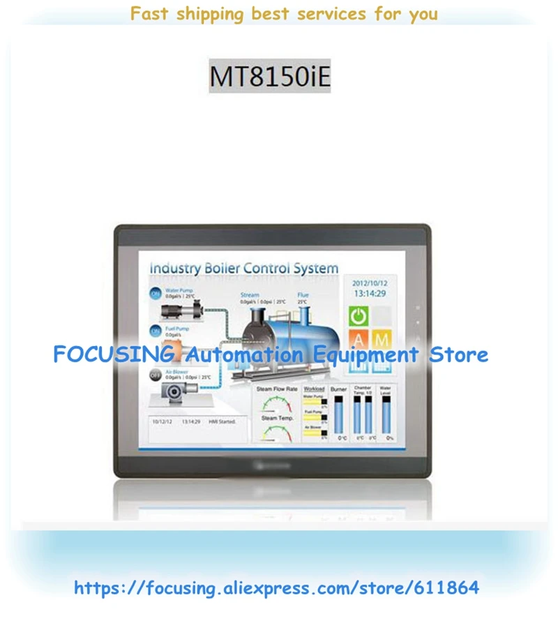 

Orignal In Box For 15 Inch Touch Screen HMI MT8150ie Programming Cable And Software Replace MT8150IP