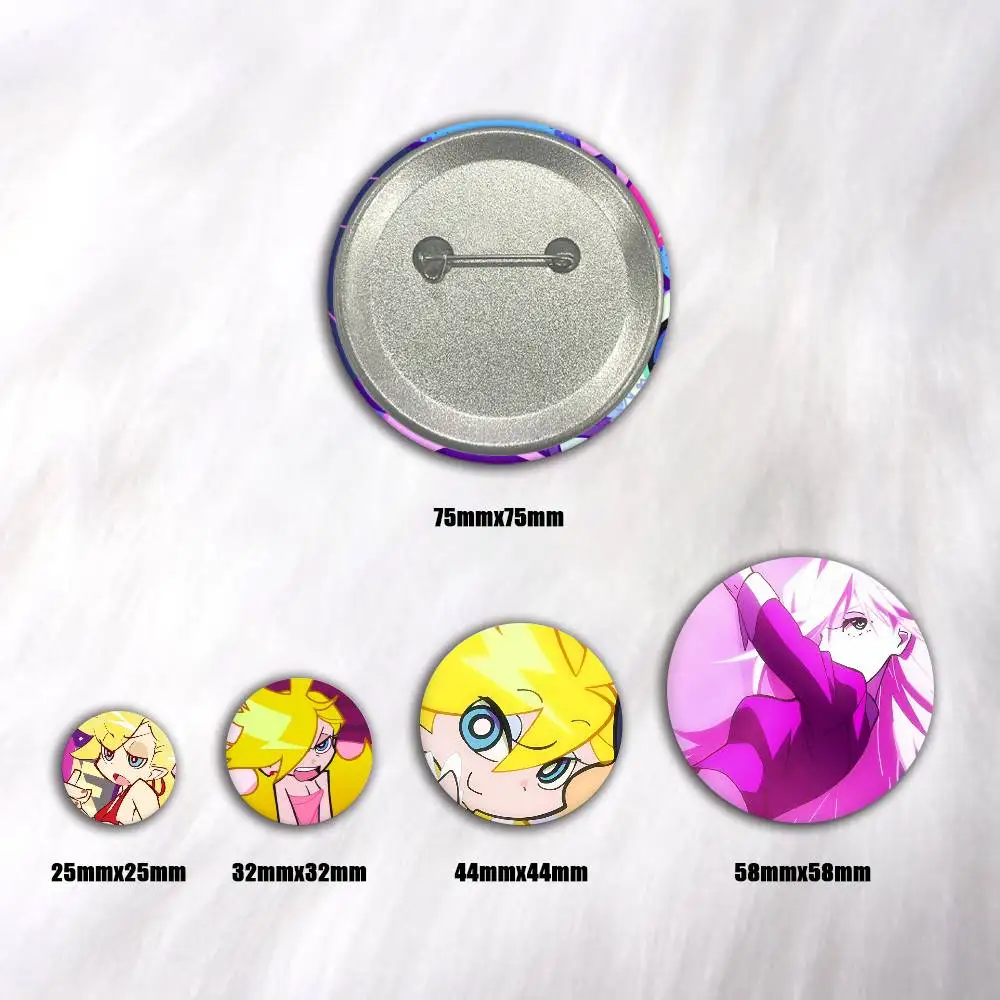A-New PANTY & STOCKING Cosplay COSTUME Badge Pin Tinplate Brooch Prop Xmas Gift Birthday Gift