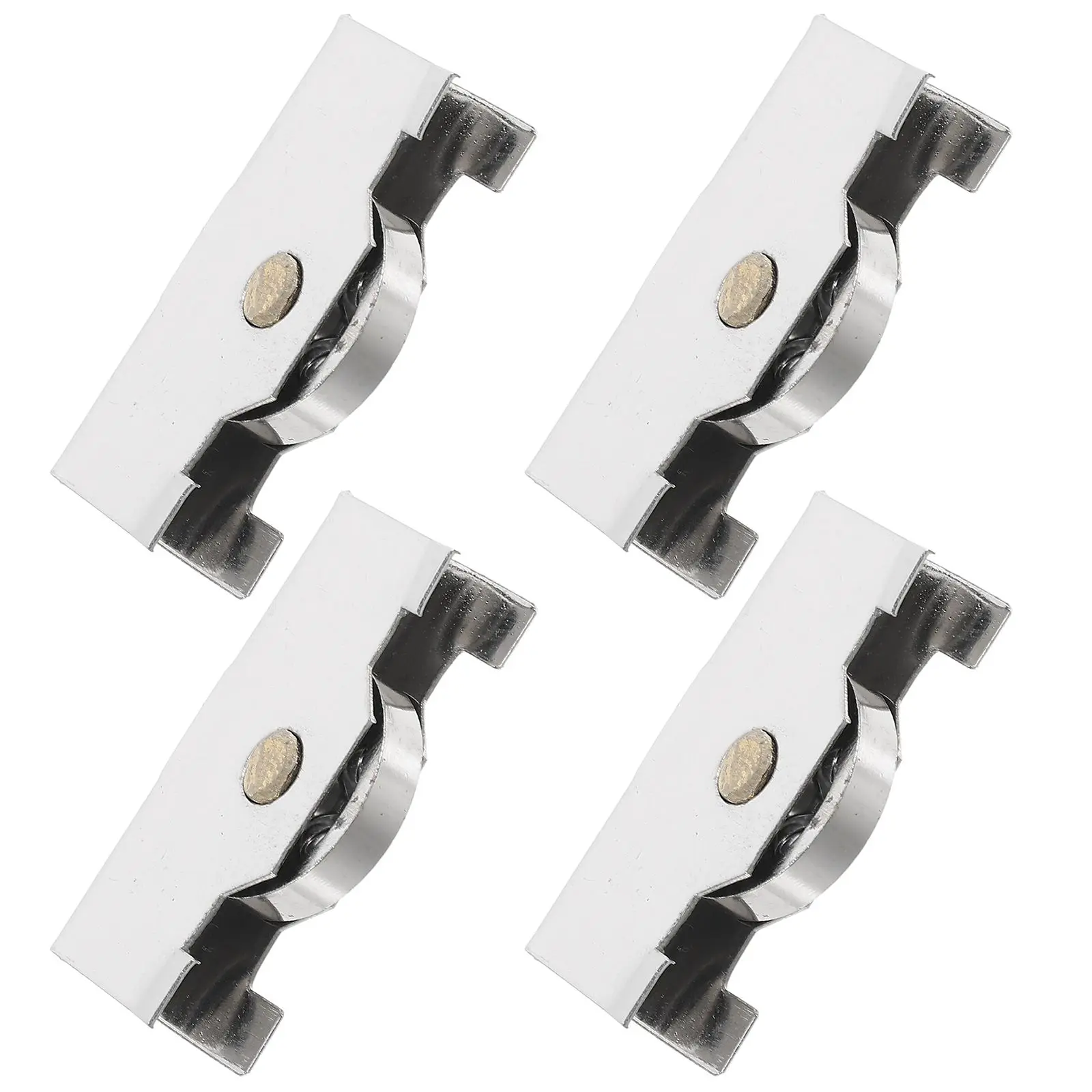 Rodillos para puertas corredizas de vidrio, polea de repuesto, puertas de Hardware, vitrinas silenciosas y lisas de larga duración, 4 Uds.