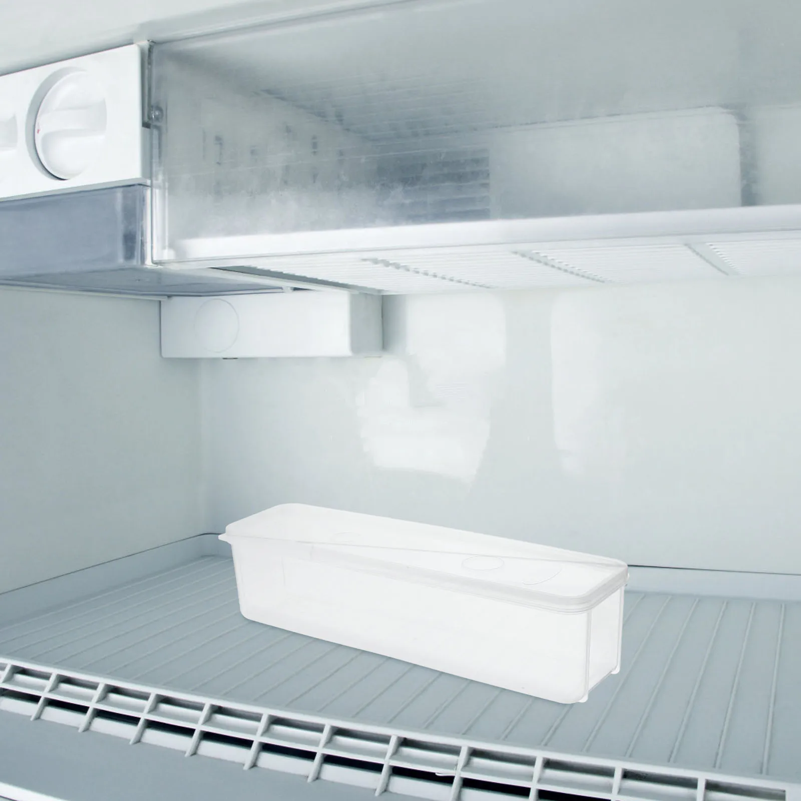 

1 Fresh-Keeping Storage Box for Scallions Cilantro Green Onions Noodles Airtight Design Kitchen Organizer Fridge Bins Pantry