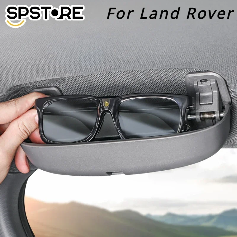 

For Land Rover Discovery 5 2021 2022/Defender Car Sunglasses Holder Glasses Case Storage Box Interior Accessories Storage Box