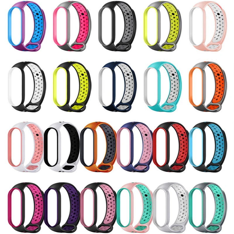 Strap for Mi band 7 6 Bracelet Sport Silicone Miband4 miband 5 Wrist Correa Replacement Wristband For Xiaomi Band 4 3 5 Puleira