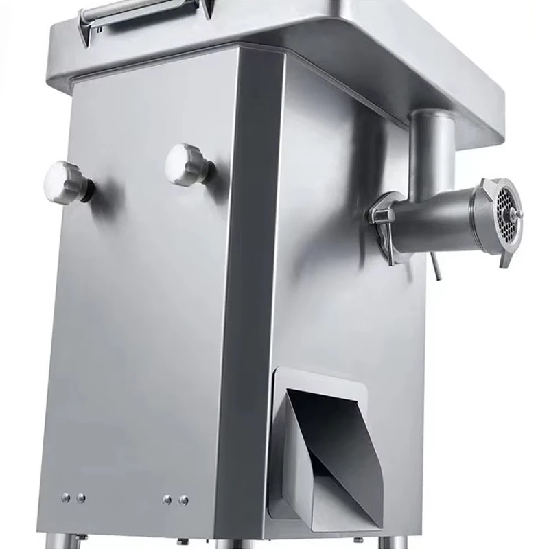 Commercial 220V Stainless Steel Meat Grinder and Slicer High Rigidity Industrial Processing Machine for Restaurant Use