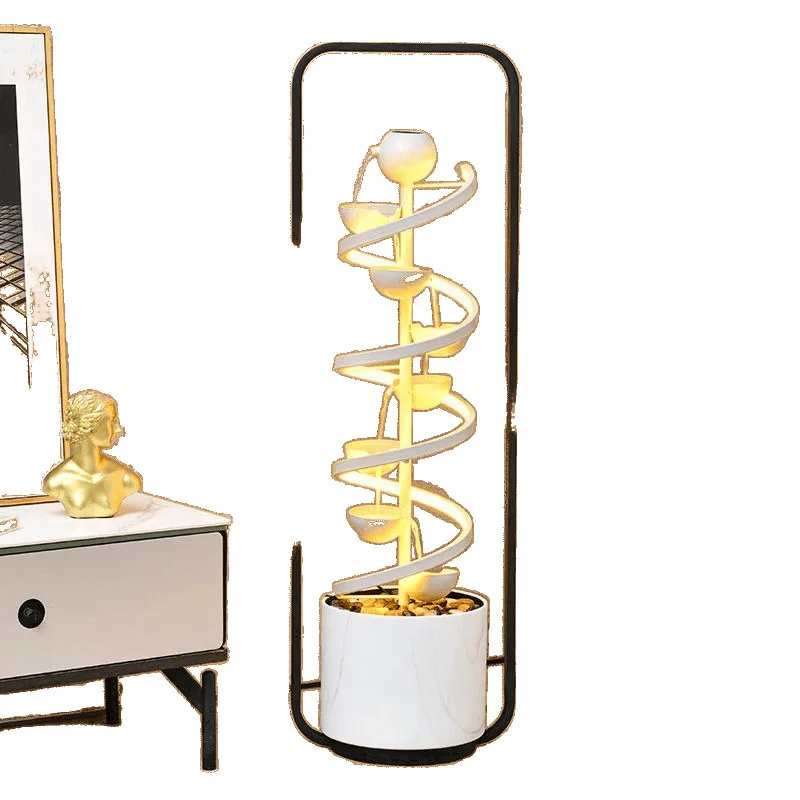 

Modern flowing water ornament, living room circulating water fountain, TV cabinet, next to the sofa