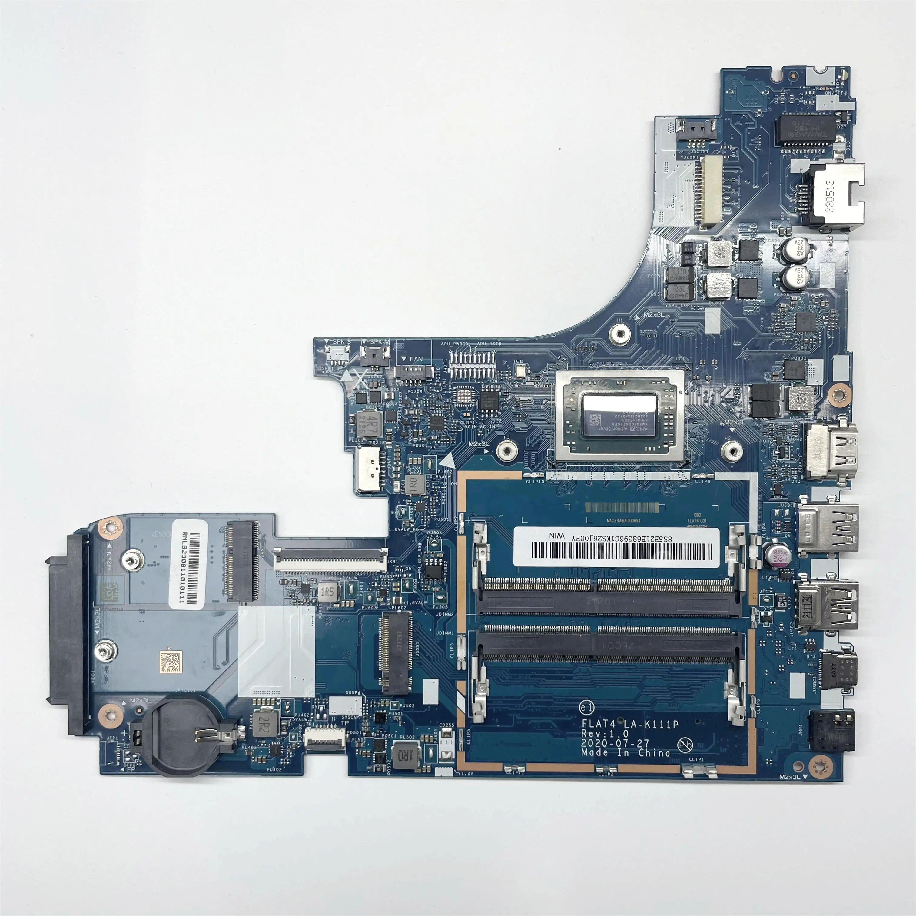 Scheda madre FLAT4 LA-K111P per scheda madre portatile Lenovo E41-55 con R3 R5 R7 AMD CPU 100% TEST OK