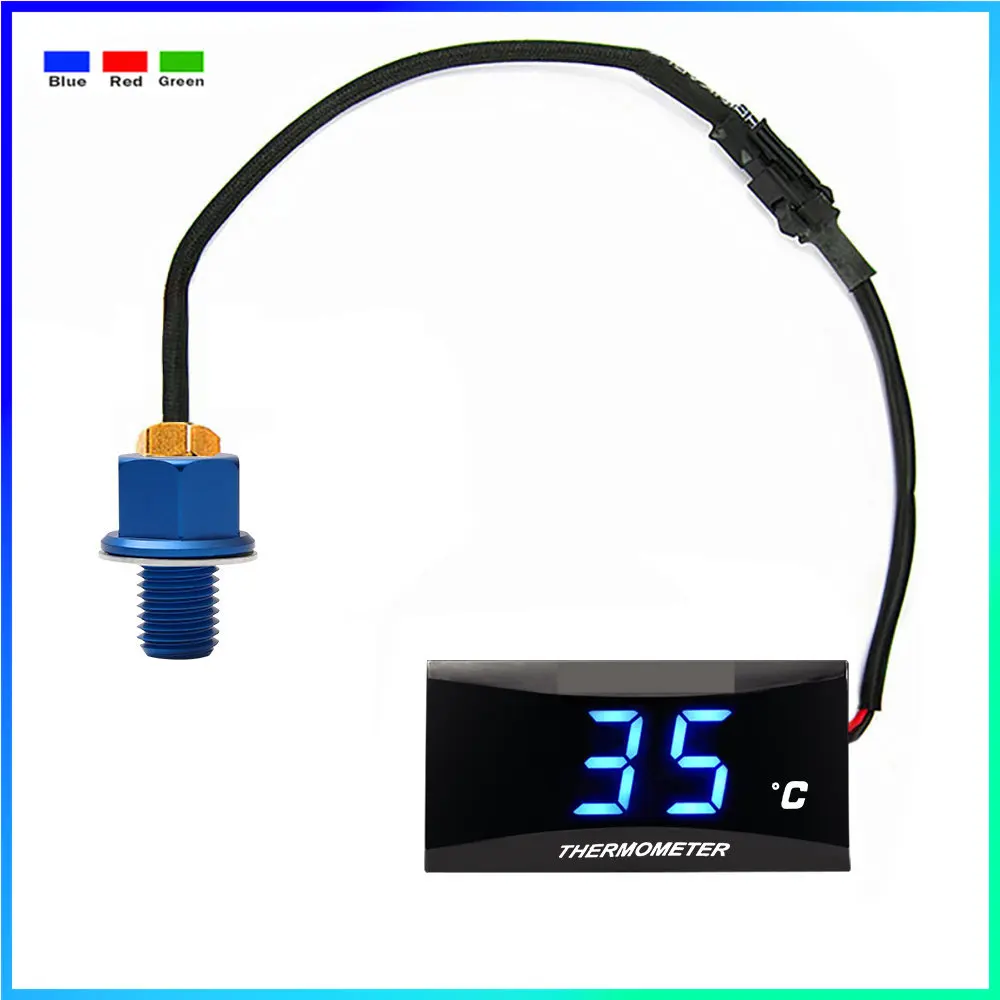 Motorcycle oil temperature gauge koso mini square digital instrument for nmax125 Universal Accessories thermometer